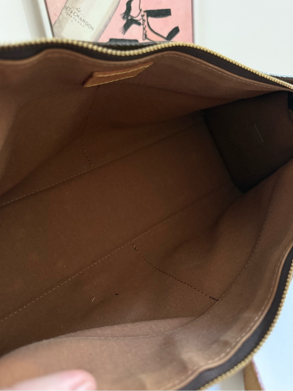 Louis Vuitton Brown & Tan Monogram Crossbody Bag with COA - Picture 11 of 17